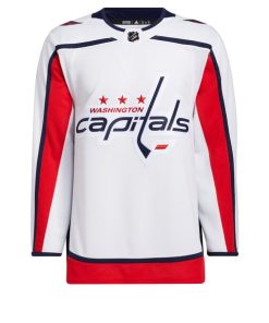 Alternative view of Washington Capitals adidas Men's Away Primegreen Authentic Jersey - White