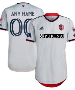 St. Louis City SC adidas 2024 The Spirit Kit Authentic Custom Jersey - Gray
