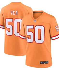Vita Vea Tampa Bay Buccaneers Nike Throwback Game Jersey - Orange