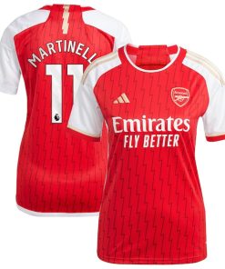 Gabriel Martinelli Arsenal adidas Women's 2023/24 Home Replica Player Jersey - Red/Green/Yellow