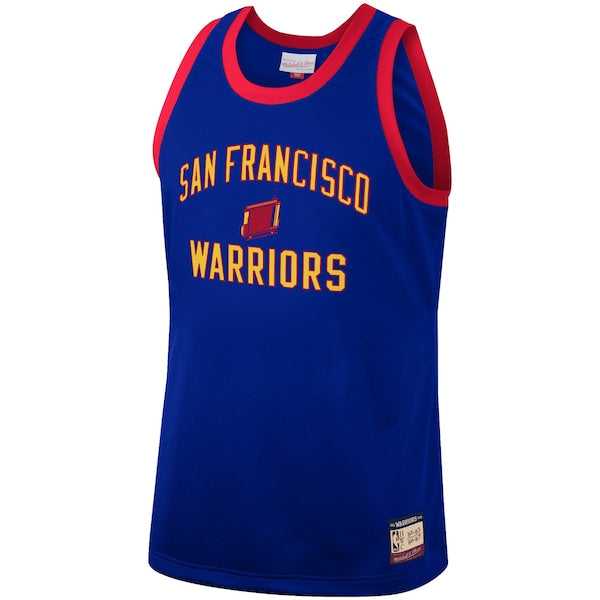 Golden State Warriors Hardwood Classics Team Heritage Fashion Jersey - Royal - Image 2