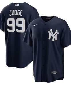 Alternative view of Aaron Judge New York Yankees Nike Big & Tall Alternate Replica Player Jersey - Navy