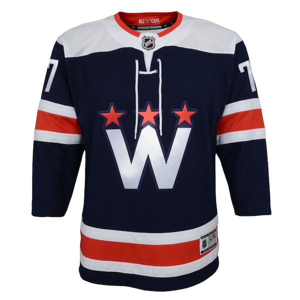 TJ Oshie Washington Capitals Youth Alternate Premier Player Jersey - Navy/Red - Image 3