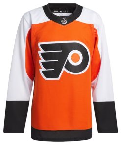 Alternative view of Philadelphia Flyers adidas Home Primegreen Authentic Jersey - Burnt Orange
