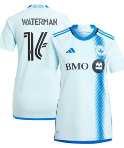 Joel Waterman CF Montreal adidas Women's 2024 La Main Replica Player Jersey?¨C Light Blue
