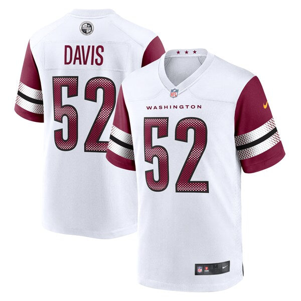 Jamin Davis Washington Commanders Nike Game Jersey - White/Burgundy - Image 2