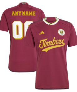 Portland Timbers adidas 2024 Archive Custom Replica Jersey - Red