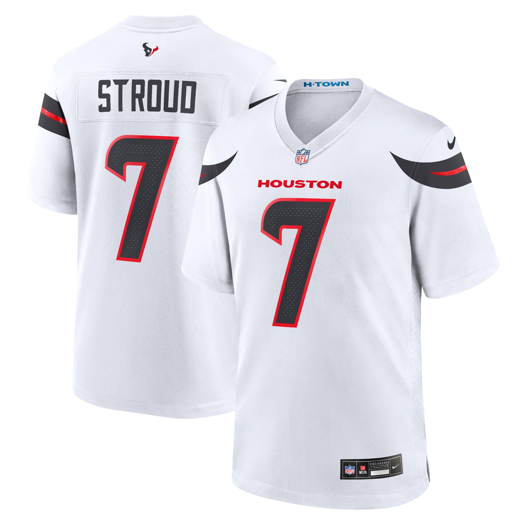 C.J. Stroud Houston Texans Nike Alternate Game Jersey - Red/Navy/White - Image 6