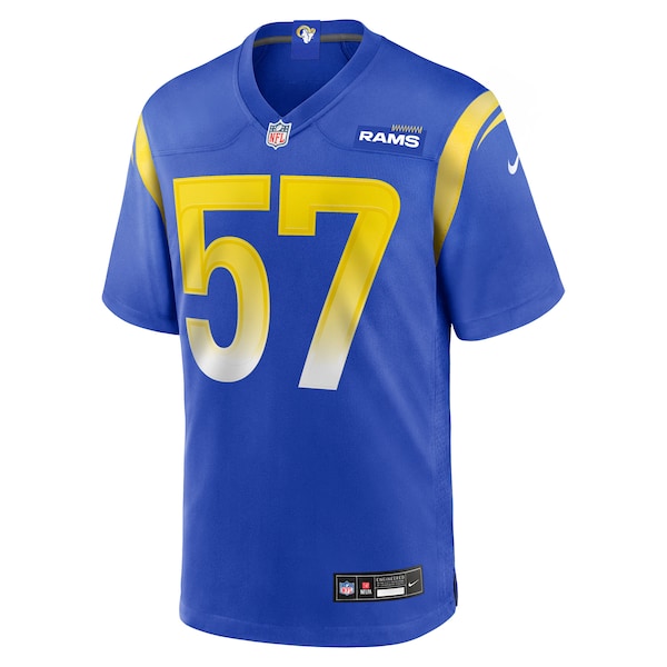 Ty Hamilton Los Angeles Rams Nike Team Game Jersey - Royal - Image 2