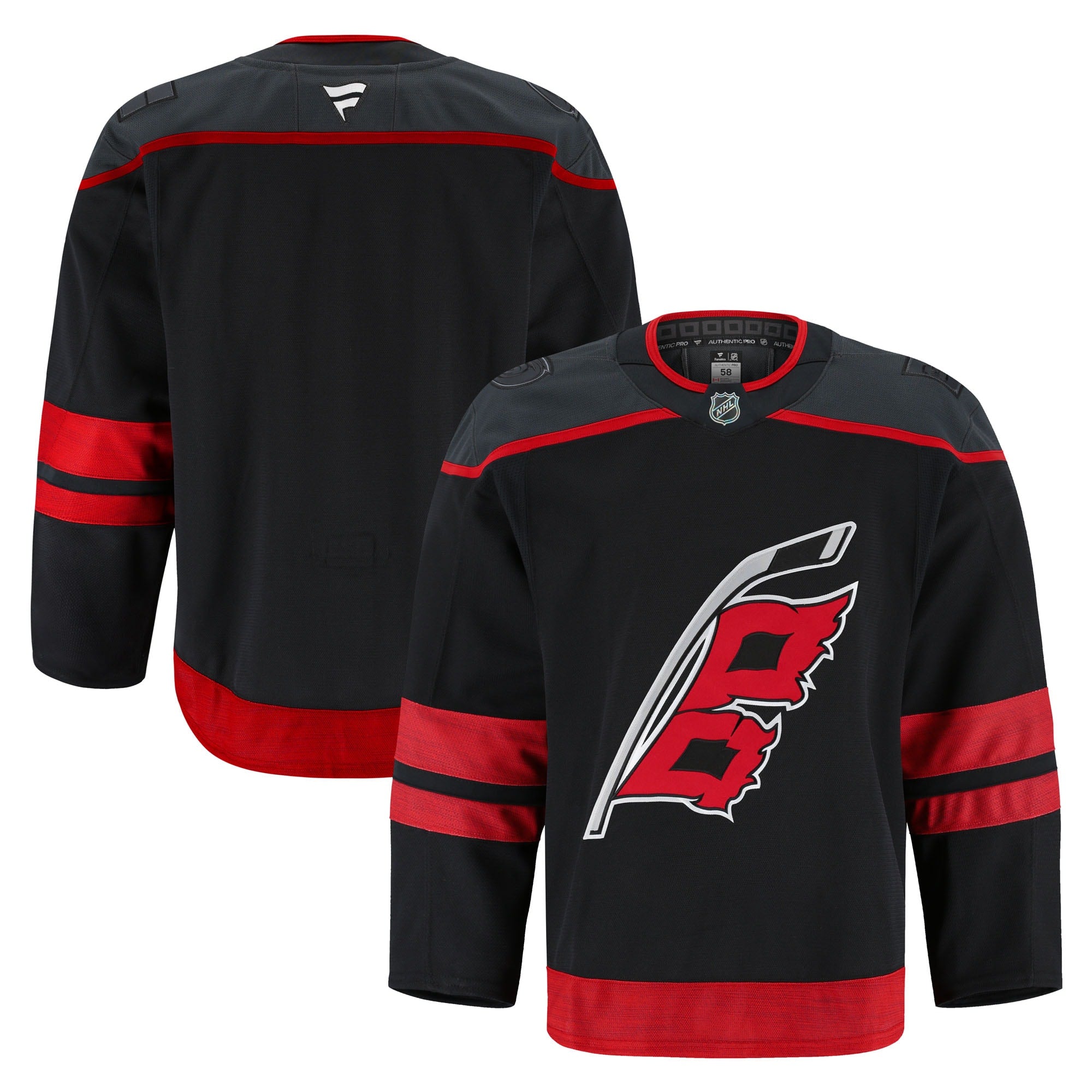 Carolina Hurricanes Away Authentic Pro Jersey - White/Black - Image 5