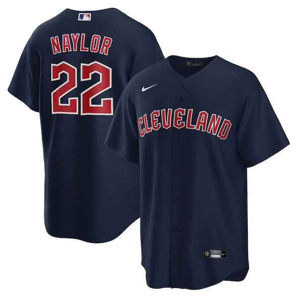 Josh Naylor Cleveland Guardians Nike Alternate Replica Jersey - Navy/White - Image 2