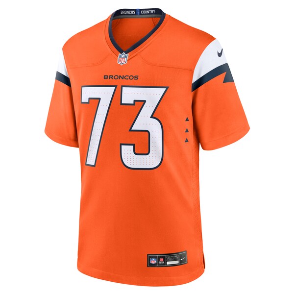 Frank Crum Denver Broncos Nike Team Game Jersey - Orange - Image 3