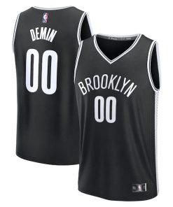 Egor Demin Brooklyn Nets  2025 NBA Draft First Round Pick Fast Break Replica Jersey - Icon Edition - Black