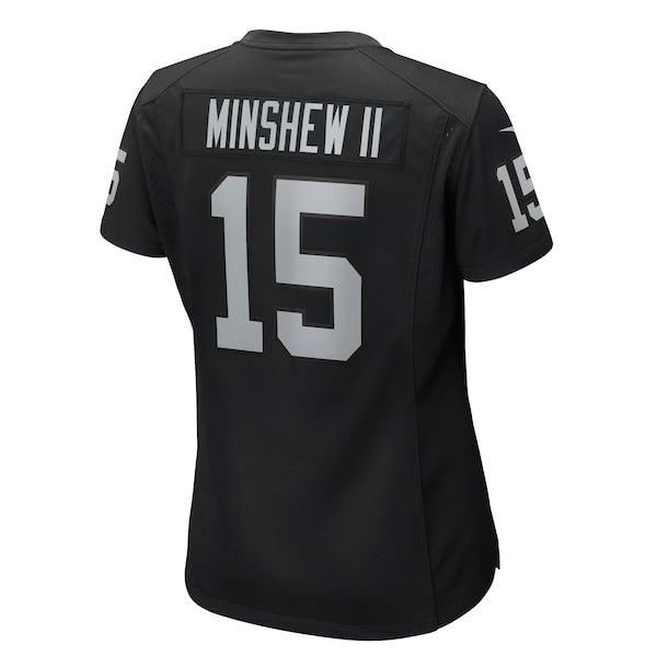 Gardner Minshew II Las Vegas Raiders Nike Women's Game Jersey - Black - Image 4