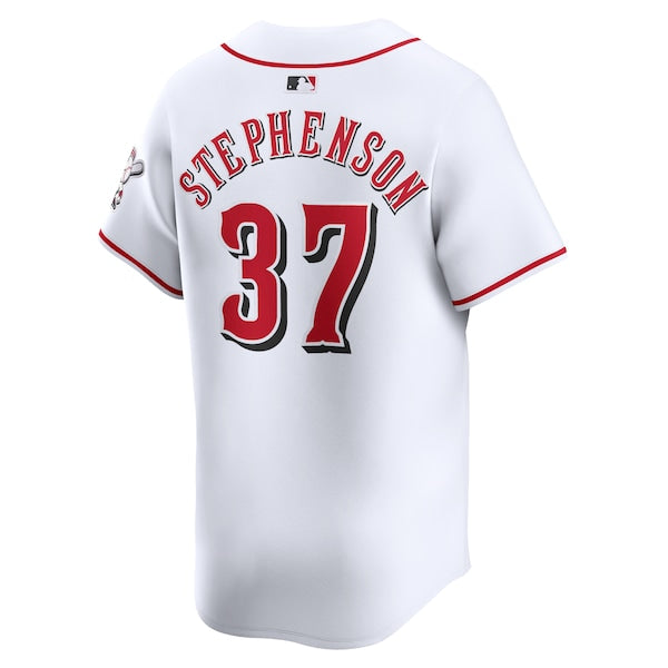 Tyler Stephenson Cincinnati Reds Nike Home Limited Player Jersey - White - Image 3