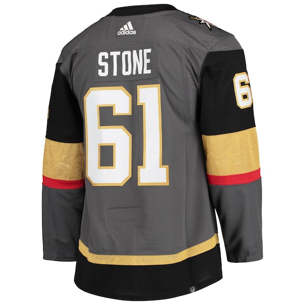 Mark Stone Vegas Golden Knights adidas Alternate Primegreen Authentic Pro Player Jersey - Gray - Image 3