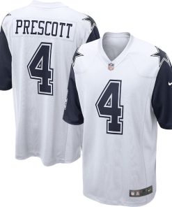 Dak Prescott Dallas Cowboys Nike Alternate Game Jersey - White/Navy