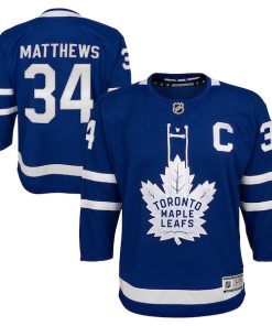 Auston Matthews Toronto Maple Leafs Youth Home Premier Player Jersey - Blue/Black