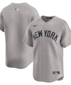 Alternative view of New York Yankees Nike Away Limited Jersey - Gray/White