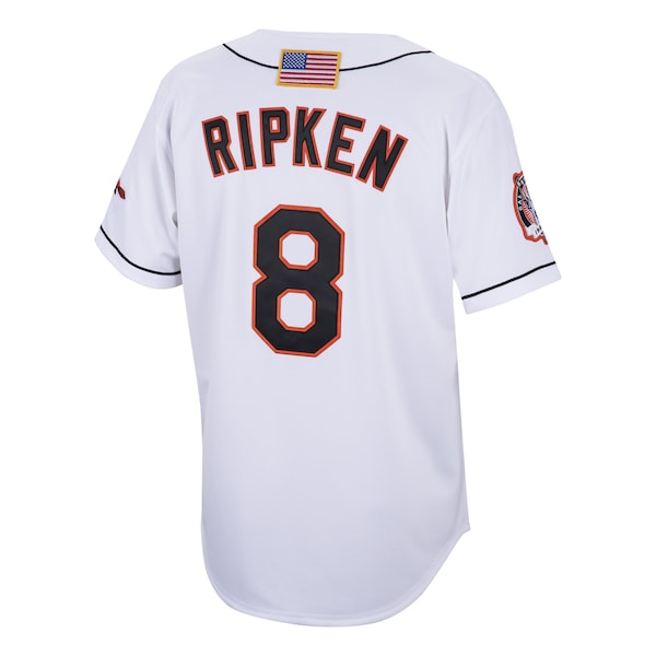 Cal Ripken Jr. Baltimore Orioles Cooperstown Collection 2001 Authentic Player Jersey - White - Image 6