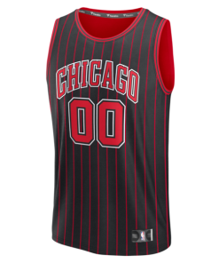 Alternative view of Chicago Bulls  Fastbreak Custom Jersey - Statement Edition - Black