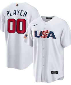 USA Baseball Nike 2023 World Baseball Classic Pick-A-Player Custom Replica Jersey - White