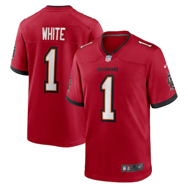 Rachaad White Tampa Bay Buccaneers Nike Game Player Jersey - Red/Orange - Image 2