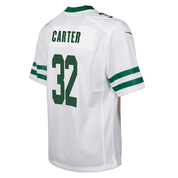 Michael Carter New York Jets Nike Youth Game Jersey - White - Image 3