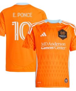 Ezequiel Ponce Houston Dynamo FC adidas Youth 2025 Season 20 Replica Player Jersey - Orange