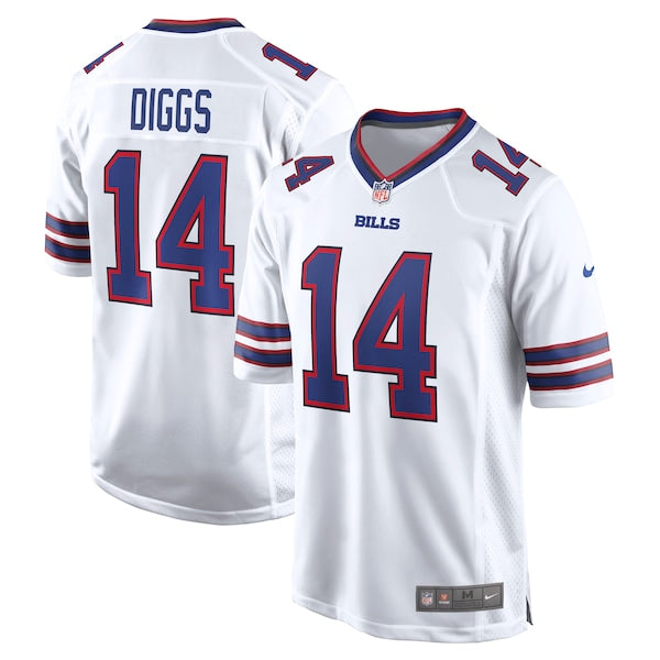 Stefon Diggs Buffalo Bills Nike Game Jersey - White/Royal - Image 2