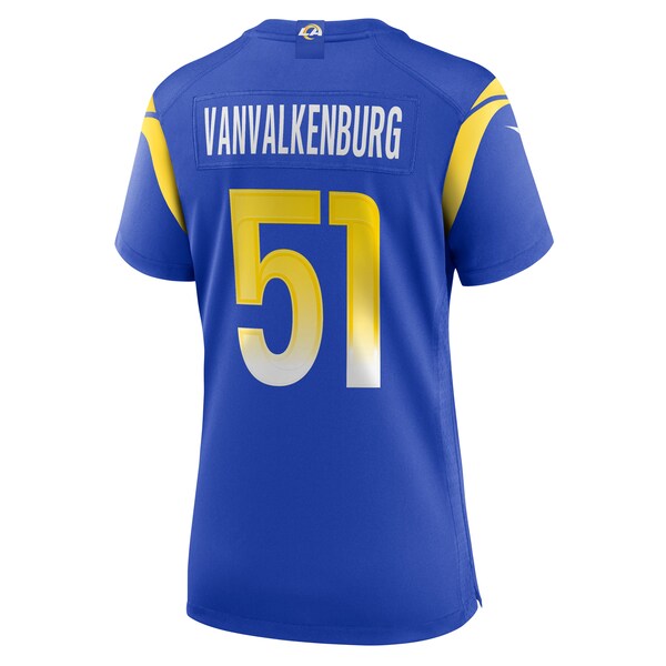 Zach VanValkenburg Los Angeles Rams Nike Women's Team Game Jersey - Royal - Image 3