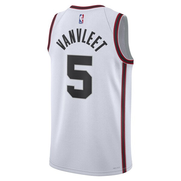 Fred VanVleet Houston Rockets Nike Unisex 2024/25 Swingman Player Jersey - City Edition - White - Image 3