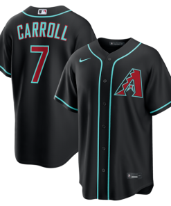 Corbin Carroll Arizona Diamondbacks Nike Alternate Replica Jersey - Black/Crimson/Gray