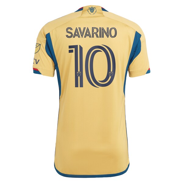 Jefferson Savarino Real Salt Lake adidas 2024 The Beehive State Kit Authentic Player Jersey - Gold - Image 3