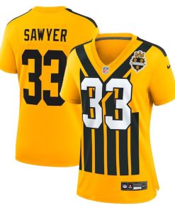 Alternative view of Jack Sawyer Pittsburgh Steelers Nike Women's Alternate Game Jersey -  Gold/Black