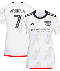 Paul Arriola FC Dallas adidas Women's 2024 Burn Baby Burn Replica Player Jersey - White