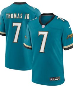 Brian Thomas Jr. Jacksonville Jaguars Nike Prowler Throwback Player Game Jersey - Teal