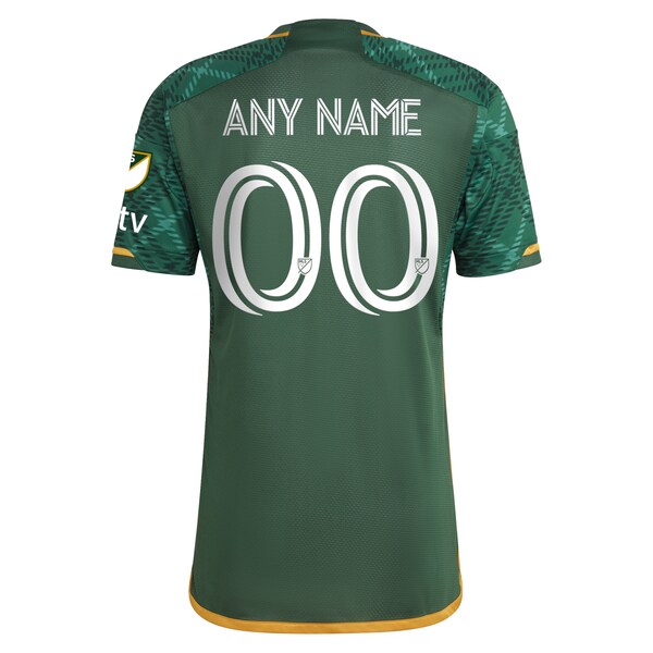 Portland Timbers adidas 2024 Portland Plaid Kit Authentic Custom Jersey - Green - Image 3