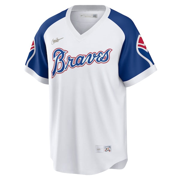 Hank Aaron Atlanta Braves Nike Home Cooperstown Collection Player Jersey - White - Image 2