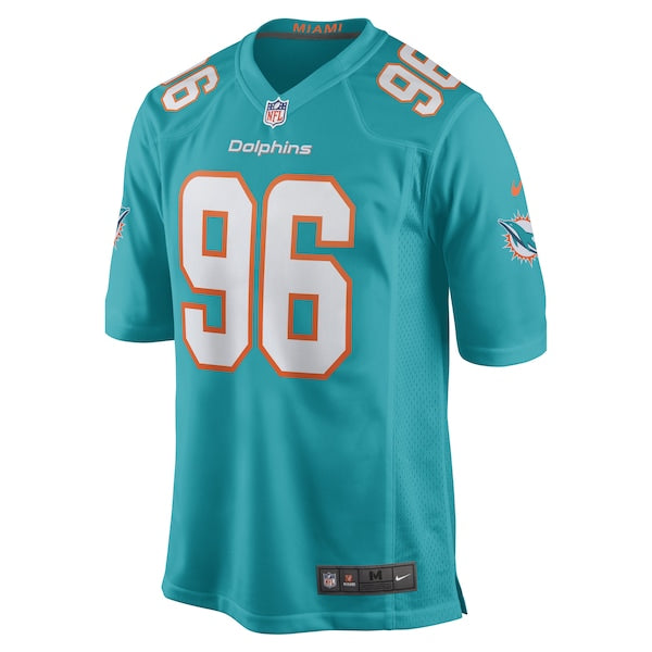 Porter Gustin Miami Dolphins Nike Game Player Jersey - Aqua - Image 2