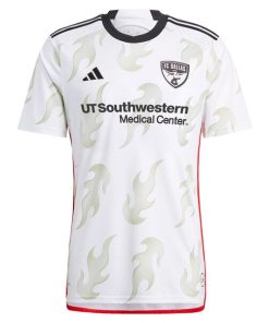 Alternative view of FC Dallas adidas 2024 Burn Baby Burn Replica Custom Jersey - White
