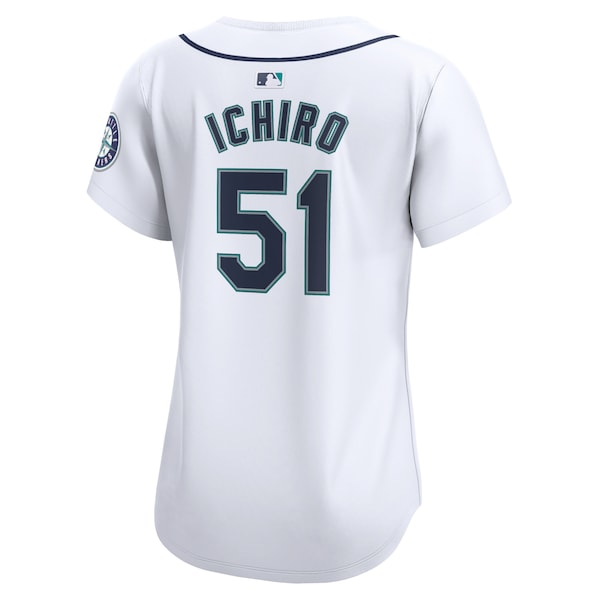 Ichiro Suzuki Seattle Mariners Nike Women's Home Limited Player Jersey - White - Image 3