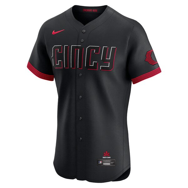 Cincinnati Reds Nike City Connect Elite Jersey - Black - Image 2