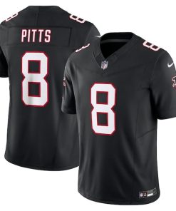 Alternative view of Kyle Pitts Atlanta Falcons Nike Vapor F.U.S.E. Limited Jersey - Black