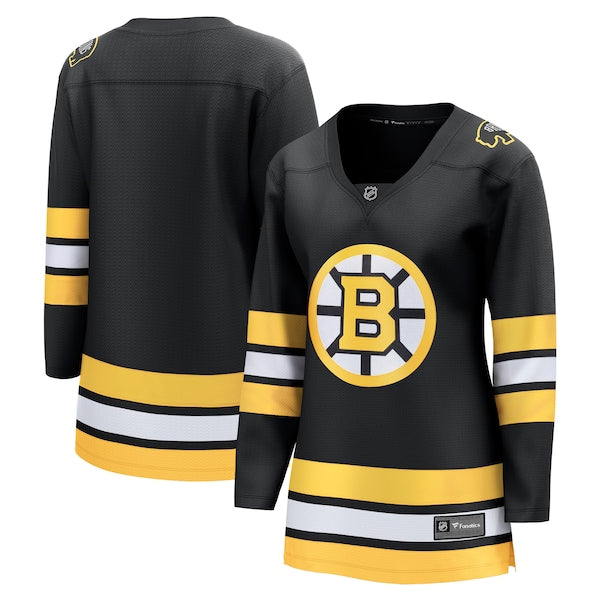 Boston Bruins Women's Anniversary Home Breakaway Jersey - Black