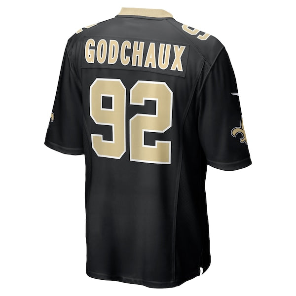 Davon Godchaux New Orleans Saints Nike Team Game Jersey - Black - Image 4