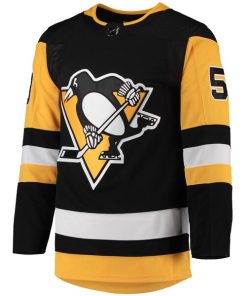 Alternative view of Jake Guentzel Pittsburgh Penguins adidas Home Primegreen Authentic Player Jersey - Black
