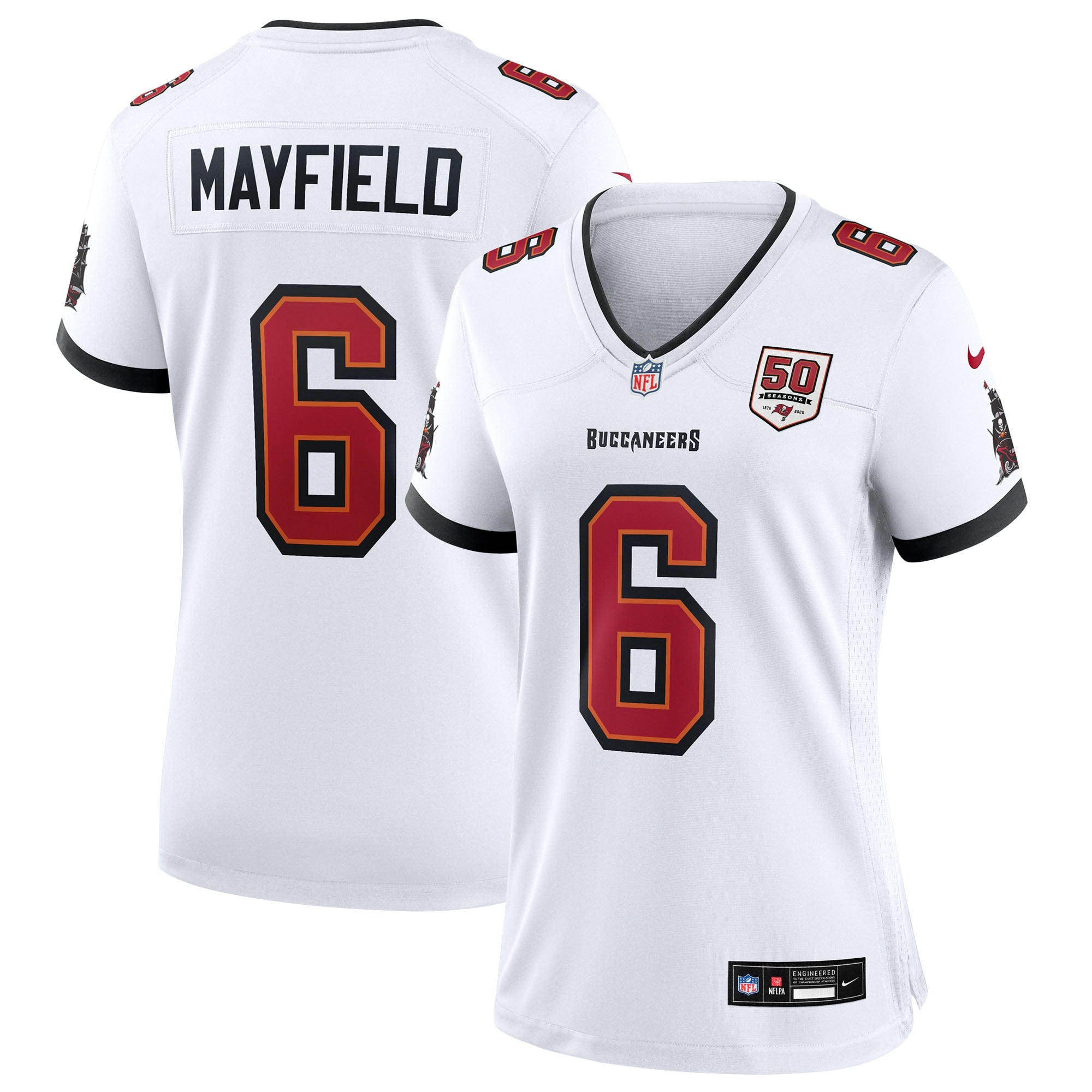 Baker Mayfield Tampa Bay Buccaneers Nike Women's 50th Season Team Game Jersey - Red/White - Image 12