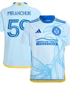 Aleksei Miranchuk Atlanta United FC adidas Youth 2024 The Resurgens Kit Replica Player Jersey - Light Blue