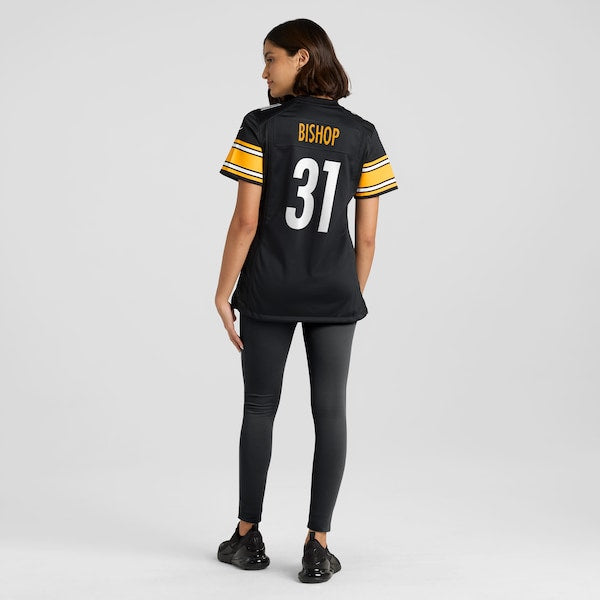 Beanie Bishop Pittsburgh Steelers Nike Women's Game Jersey - Black - Image 5